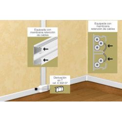 DERIVACION T PARA CANALETA DLP 40X16MM 030207