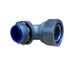 CONECTOR CURVO PARA FLEXIBLE CON PVC 40MM