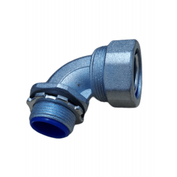 CONECTOR CURVO PARA FLEXIBLE CON PVC 32MM