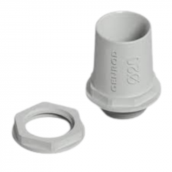 CONECTOR RIGIDO LIBRE DE HALOGENOS 40MM IP67 GRIS