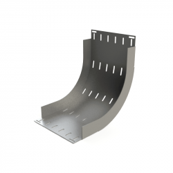 CANALIZACION CURVA VERTICAL INTERIOR BPC LISA ELECTROGALVANIZADA 100X50MM SIN TAPA