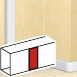 CUBRE JUNTURA PARA TAPA DLP SNAP (BLANCA 105MM) 075669