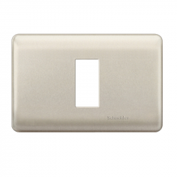 PLACA GENESIS NIQUEL 1 PUESTO CON SOPORTE