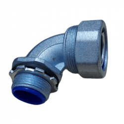 CONECTOR CURVO PARA FLEXIBLE METALICO CON PVC 2PULGADAS 60,3MM AMERICANO