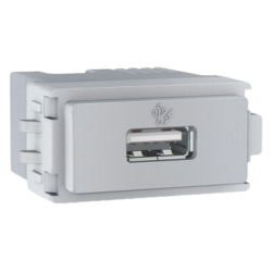 MODULO GENESIS BLANCO CARGADOR USB 2.0 1A 250V