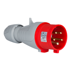 ENCHUFE INDUSTRIAL MACHO VOLANTE 4X32A+T IP44 555239