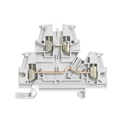 BORNE DE CONEXION ESTANDAR 2 NIVELES GRIS 2,5MM VIKING LH 037167