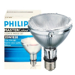 AMPOLLETA REFLECTORA 220V E27 35W 3000K 2000Lm HALURO METAL CDM-R PAR30