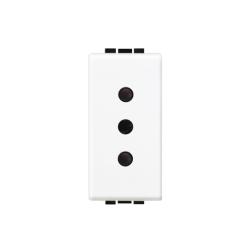 MODULO LIVING LIGHT BLANCO HEMBRA 10A ALVEOLO PROTEGIDO N4113