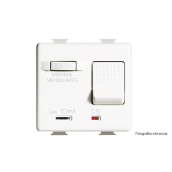 MODULO MATIX AUTOMATICO 10A + DIFERENCIAL 10mA BLANCO AM5250S