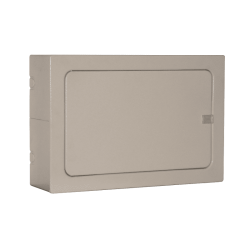 TABLERO MODULAR METALICO CON PUERTA SOBREPUESTO 10 POLOS DIN 6871-D