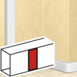 CUBRE JUNTURA PARA TAPA DLP 3 (BLANCA 85MM) 010802