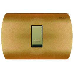 INTERRUPTOR EMBUTIDO ARIS DORADO BEIGE 9/12