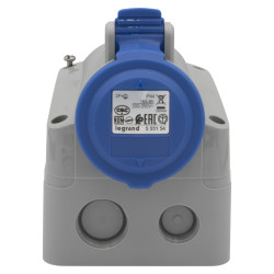 ENCHUFE INDUSTRIAL HEMBRA SOBREPUESTA 2X16A+T IP44 555154