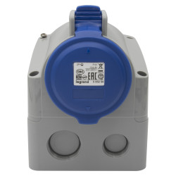 ENCHUFE INDUSTRIAL HEMBRA SOBREPUESTA 2X32A+T IP44 555254