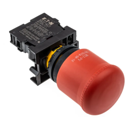 PULSADOR DE EMERGENCIA 22MM CON RETENCION 1NC HONGO 38MM TIRAR-DESBLOQUEAR