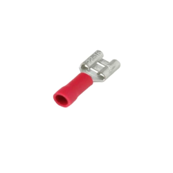 TERMINAL HEMBRA ROJO 6,3MM 22-16 AWG