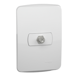 HEMBRA EMBUTIDA MILUZ BLANCO TV COAXIAL