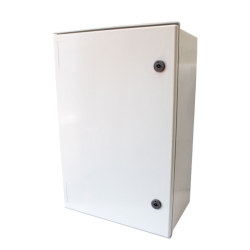 TABLERO FIBRA DE VIDRIO 800X600X300MM IP66 IK10 RAL 7032 CON PLACA DE MONTAJE METALICO + KIT DE FIJACIÓN MURAL