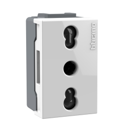 MODULO NOBILE BLANCO HEMBRA 10/16A ALVEOLO PROTEGIDO AF2180EB