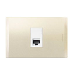 HEMBRA EMBUTIDA NOBILE BLANCO PERLA RJ-45 CATEGORIA 6 AF2079E1BNA