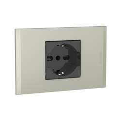 HEMBRA EMBUTIDA NOBILE ANTRACITA TERRA SCHUKO UNIVERSAL 10/16A AF2150EATI