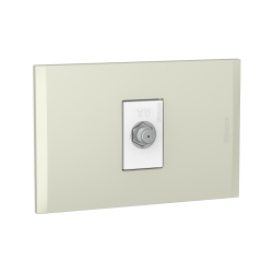 HEMBRA EMBUTIDA NOBILE BLANCO PERLA TV COAXIAL AF2152E1BNA