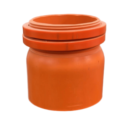 TERMINAL CONDUIT PVC 32MM CON 2 TUERCAS PLASTICAS