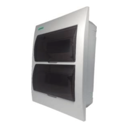 TABLERO PLASTICO CON PUERTA FUME EMBUTIDO 24 POLOS LIBRE DE HALOGENOS SERIE 2020