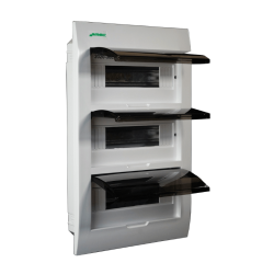 TABLERO PLASTICO CON PUERTA FUME EMBUTIDO 36 POLOS LIBRE DE HALOGENOS SERIE 2020