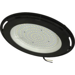 LUMINARIA LED UFO 150W 6500K 13500Lm IP65 COLOR NEGRO MODELO DOB