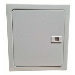 TABLERO MODULAR METALICO CON PUERTA SOBREPUESTO 18 POLOS DIN 6881-D