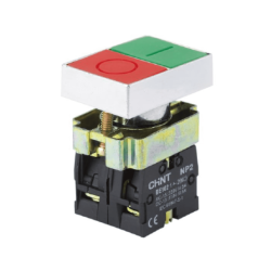 PULSADOR DOBLE 22MM 1NA+1NC