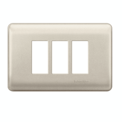 PLACA GENESIS NIQUEL 3 PUESTOS CON SOPORTE