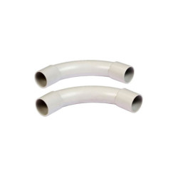 CURVA RIGIDA LIBRE DE HALOGENOS 32MM GRIS