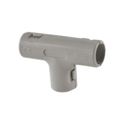 UNION T PARA TUBERIA LIBRE DE HALOGENOS 20MM GRIS