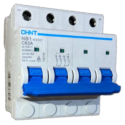 AUTOMATICO NB1-63DC 4X63A C 6KA CORRIENTE CONTINUA