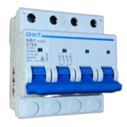 AUTOMATICO NB1-63DC 4X10A C 6KA CORRIENTE CONTINUA