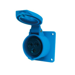 ENCHUFE INDUSTRIAL HEMBRA EMBUTIDA 2X16A+T IP44