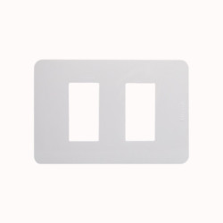 PLACA MATIX GO PLASTICA BLANCA 2 PUESTOS JA4803M2JW