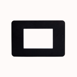 PLACA MATIX GO PLASTICA NEGRA 3 PUESTOS JA4803JB