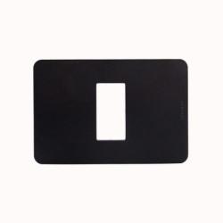 PLACA MATIX GO PLASTICA NEGRA 1 PUESTO JA4803M1JB