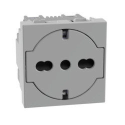 MODULO MATIX GO GRIS HEMBRA SCHUKO PLANO 16A JG4140A16F