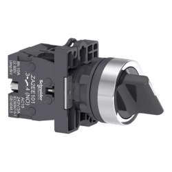 SELECTOR 3 POSICIONES DE 22MM 2NA MANETA CORTA XA2ED33