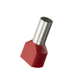 TERMINAL PUNTA FERRUL DOBLE AISLADO 2X1MM (2X18AWG) ROJO