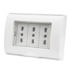 Placa armada 3 módulos 10/16A IP55 con tapa | Guzman.cl