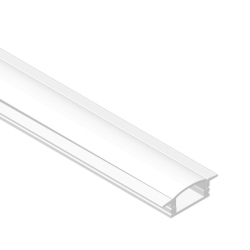 PERFIL ALUMINIO PARA CINTA LED EMBUTIDO BLANCO 17X7MM 2MTS