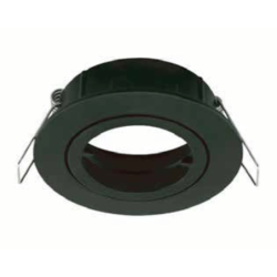 FOCO EMBUTIDO BASCULANTE GU10 NEGRO MATE