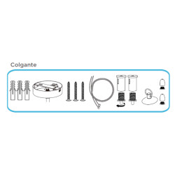 KIT COLGANTE PARA APOLO LED 2 UNIDADES (PIOLA 1000MM)