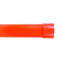 TIRA CONDUIT PVC 50MMX6MTS 3422 MEDIA CON COPLA NARANJA